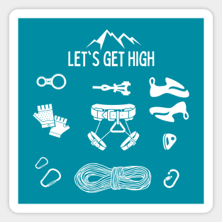 Let's get high - Mountains Magnet